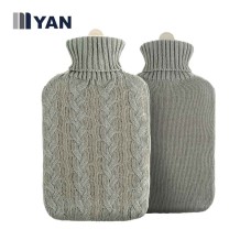 RUBBER HOT WATER BAG +KNITTED COVER 