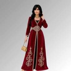 Elegant velvet kaftan