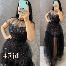 Puffy evening dress