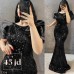 Sequin evening dress