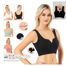 Women’s Cotton V-Neck Padded Crop Top Women’s Cotton V-Neck Padded Crop Top