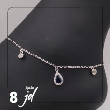 Silver anklet