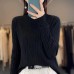 Women's wool blouse