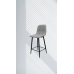 Upholstered leather stool chair