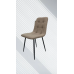 Leather-upholstered dining chair
