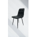 Leather-upholstered dining chair