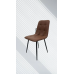 Leather-upholstered dining chair