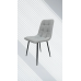 Leather-upholstered dining chair