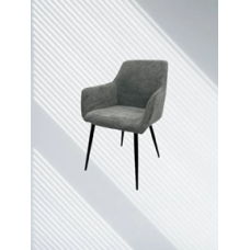 Chair upholstered in chenille fabric 