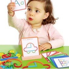 ﻿ Game of geometric shapes and cards 