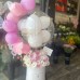 Gift arrangement with flowers