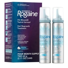 Rogaine Women's 5% Minoxidil Foam – Hair Regrowth Treatment (4-Month Supply)