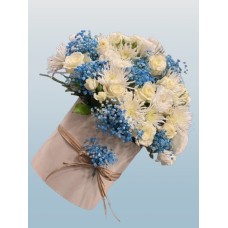 Blue rose ball