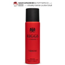 Riggs London Venom Body Spray – 250ml Deodorant for Men