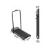 Treadmill with a movable handle and remote speed control.