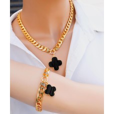 Necklace with bracelet