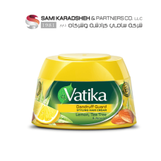"Vatika Dandruff Guard Styling Hair Cream With Lemon, Tea Tree & Almond 140ml  "
