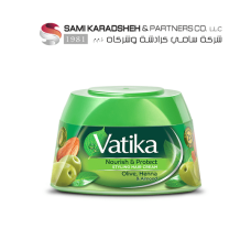 Vatika Nourish and Protect Styling Hair Cream with Olive Henna Almond – 140 ml