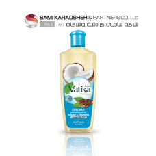 Vatika Naturals Coconut Enriched Hair Oil | Coconut, Castor & Henna Provides Volume & Thickness | For Fine, Thin & Limp Hair – 200 ml