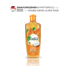 Vatika Naturals Almond Hair Oil 200ml, Coconut, Sesame & Vitamins A, E, F, Softens & Shines, For Dry & Frizzy Hair, No Parabens, Sulphates or Silicones