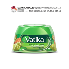 Vatika Nourish and Protect Styling Hair Cream with Olive Henna Almond – 70 ml