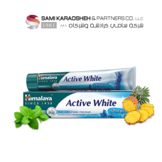 Himalaya Since 1930 Active White Herbal Toothpaste Gently Removes Stains Giving Whiter & Sparkling Teeth 100ml