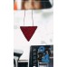 Wooden pendant filled with strass