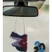 Wooden pendant filled with strass