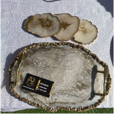 Resin tray and 3 coasters