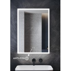 Illuminated touch mirror