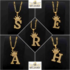 Necklace with letter pendant 
