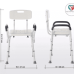 Medical Shower Chair with Backrest & Armrests