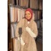 Fur-Trimmed Shoulder Shawl