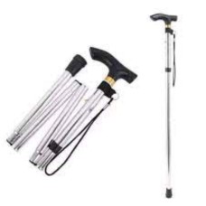 Foldable Stainless Steel Cane – Lightweight, Durable, and Easy to Carry!