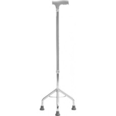 Three-Leg Stainless Steel Cane – Stable Balance with Lightweight Elegance!