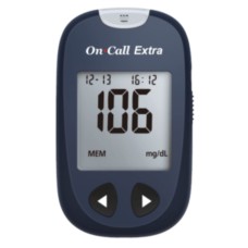 ON CALL EXTRA Blood Glucose Monitoring System + 50 Test Strips ON CALL EXTRA Blood Glucose Monitoring System + 50 Test Strips
