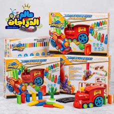 Yuan Xing Yu Automatic Domino Train Set – Light & Sound Building Toy for Kids Yuan Xing Yu Automatic Domino Train Set – Light & Sound Building Toy for Kids