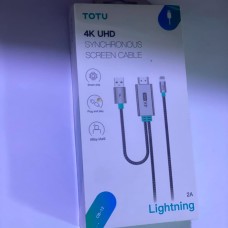 كيبل TOTU CB-12 Lightning إلى UHD لعرض الشاشة كيبل TOTU CB-12 Lightning إلى UHD لعرض الشاشة