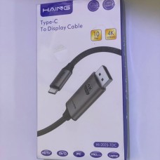 كيبل HAING HI-2025-TDC من Type-C إلى DisplayPort كيبل HAING HI-2025-TDC من Type-C إلى DisplayPort