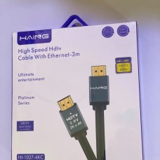 كيبل HAING HI-1027-4KC HDMI عالي السرعة مع Ethernet كيبل HAING HI-1027-4KC HDMI عالي السرعة مع Ethernet
