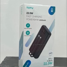 باور بانك TOTU بسعة 20000mAh مع كيابل مدمجة