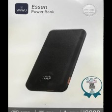 باور بانك WiWU Essen بسعة 10000mAh مع شاشة رقمية
