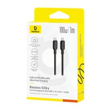 Baseus Silky Series Fast Charging Cable – USB-C to USB-C, 100W, 1 Meter