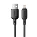 كابل Baseus Silky Series USB-A إلى Lightning – شحن سريع 2.4A بطول 2 متر كابل Baseus Silky Series USB-A إلى Lightning – شحن سريع 2.4A بطول 2 متر