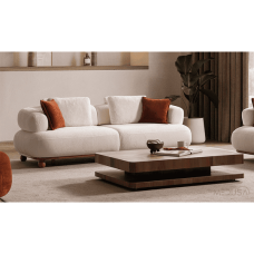 Luxury Sofa Set (8 Seats) – Swedish & Russian Wood Frame