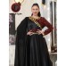 Embroidered satin shoulder dress