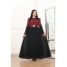 Embroidered women's brooch dress